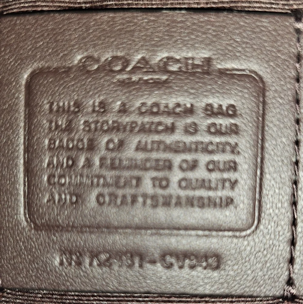 Coach Ashton Black Glazed Leather Crossbody Bag - Picture 11 of 11